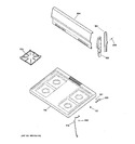 Diagram for 2 - Control Panel & Cooktop