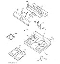 Diagram for 2 - Control Panel & Cooktop