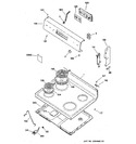 Diagram for 1 - Control Panel & Cooktop