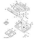 Diagram for 2 - Control Panel & Cooktop