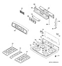 Diagram for 2 - Control Panel & Cooktop