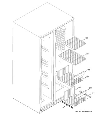 Diagram for PSR26LGPBWW