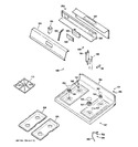 Diagram for 2 - Control Panel & Cooktop