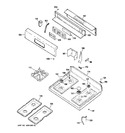 Diagram for 2 - Control Panel & Cooktop