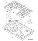 Diagram for 1 - Control Panel & Cooktop