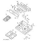 Diagram for 2 - Control Panel & Cooktop