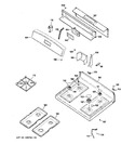 Diagram for 2 - Control Panel & Cooktop