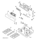 Diagram for 2 - Control Panel & Cooktop