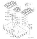 Diagram for 1 - Control Panel & Cooktop