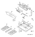 Diagram for 2 - Control Panel & Cooktop