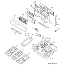 Diagram for 2 - Control Panel & Cooktop