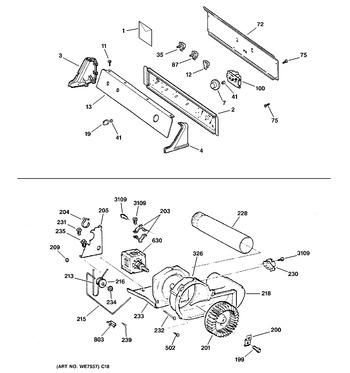 Diagram for DBXR463GD1WW