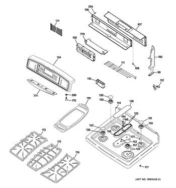 Diagram for JGB916BEK3BB