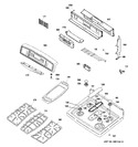 Diagram for 2 - Control Panel & Cooktop