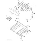 Diagram for 2 - Control Panel & Cooktop