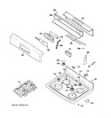 Diagram for 2 - Control Panel & Cooktop