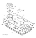 Diagram for 2 - Control Panel & Cooktop