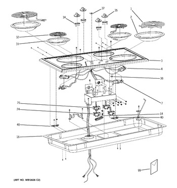 Diagram for JP626CK2CC