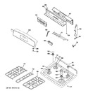 Diagram for 2 - Control Panel & Cooktop