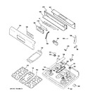 Diagram for 2 - Control Panel & Cooktop