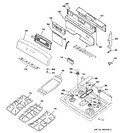 Diagram for 2 - Control Panel & Cooktop