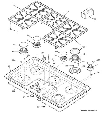 Diagram for JGP975WEK1WW