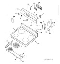 Diagram for 1 - Control Panel & Cooktop