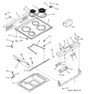 Diagram for 1 - Control Panel & Cooktop