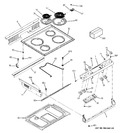 Diagram for 1 - Control Panel & Cooktop