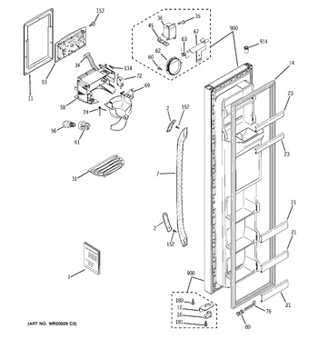 Diagram for GSH25JFTEWW