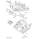 Diagram for 2 - Control Panel & Cooktop