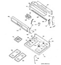 Diagram for 2 - Control Panel & Cooktop