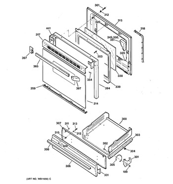 Diagram for JGBS23WEV1WW