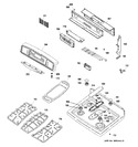 Diagram for 2 - Control Panel & Cooktop