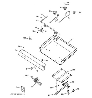 Diagram for JGBS24LEM1WW