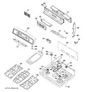 Diagram for 2 - Control Panel & Cooktop