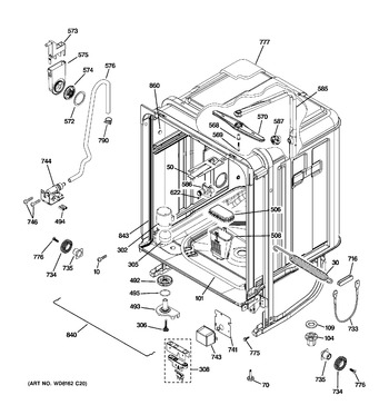 Diagram for PDW8600N20WW