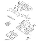 Diagram for 2 - Control Panel & Cooktop