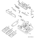 Diagram for 2 - Control Panel & Cooktop