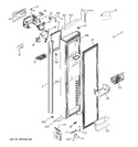 Diagram for 1 - Freezer Door