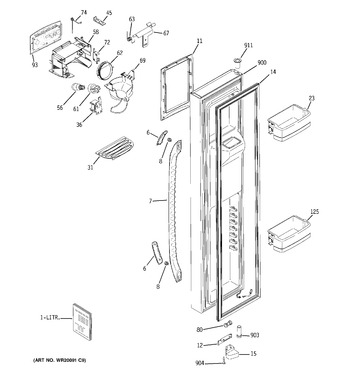 Diagram for GCE23LGTIFBG