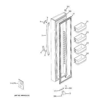 Diagram for GCE23LBWHFWW