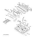 Diagram for 2 - Control Panel & Cooktop