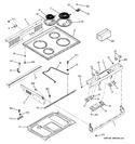 Diagram for 1 - Control Panel & Cooktop