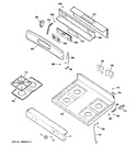 Diagram for 2 - Control Panel & Cooktop