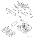 Diagram for 2 - Control Panel & Cooktop