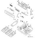 Diagram for 2 - Control Panel & Cooktop