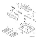 Diagram for 2 - Control Panel & Cooktop