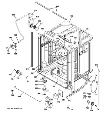 Diagram for PDWT505R00WW