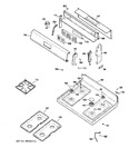 Diagram for 2 - Control Panel & Cooktop